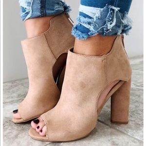 Nude booties